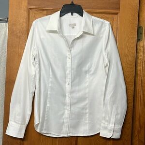 Talbots woman’s white shirt. Size small. Long sleeves.
